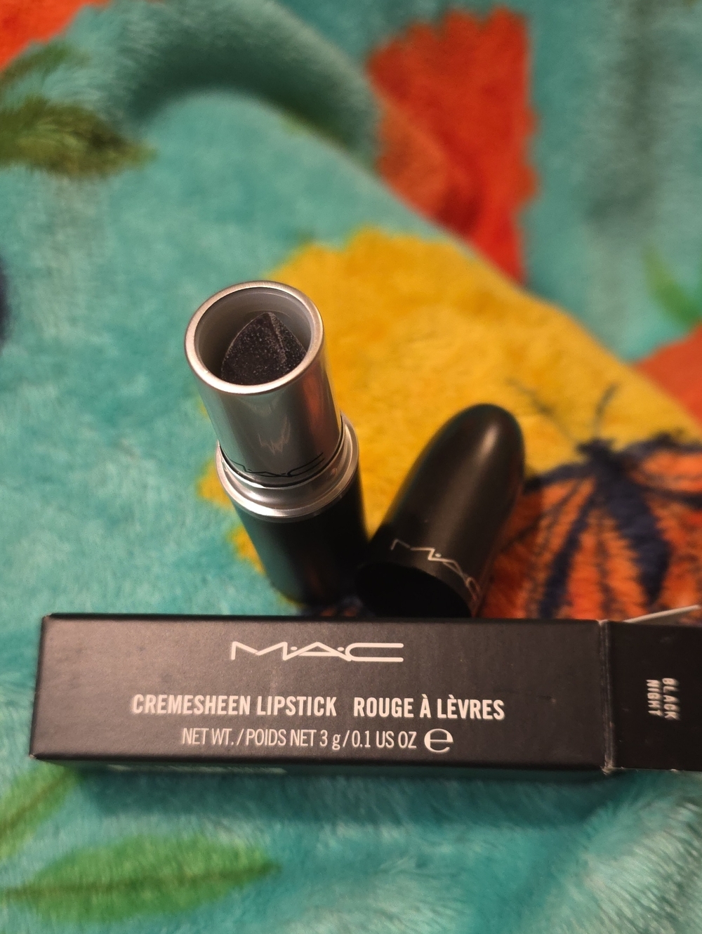 Mac Black Night Cremesheen Lipstick NIB